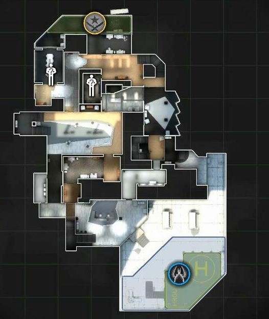 csgo攻略指南办公大楼进阶t阵营防守位置怎么选择