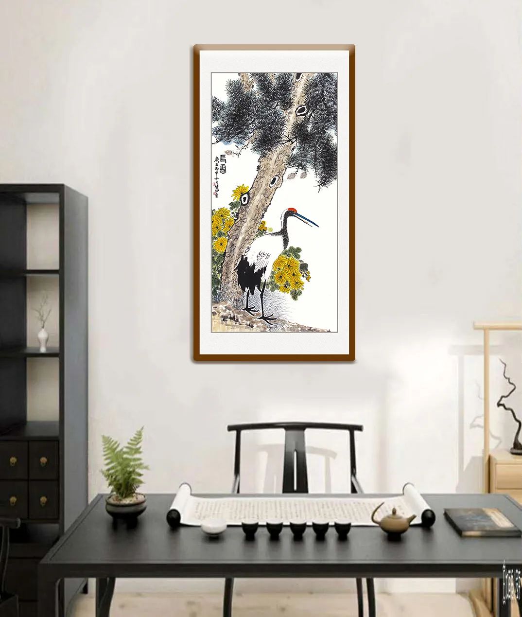 李德功名作《松鹤图》