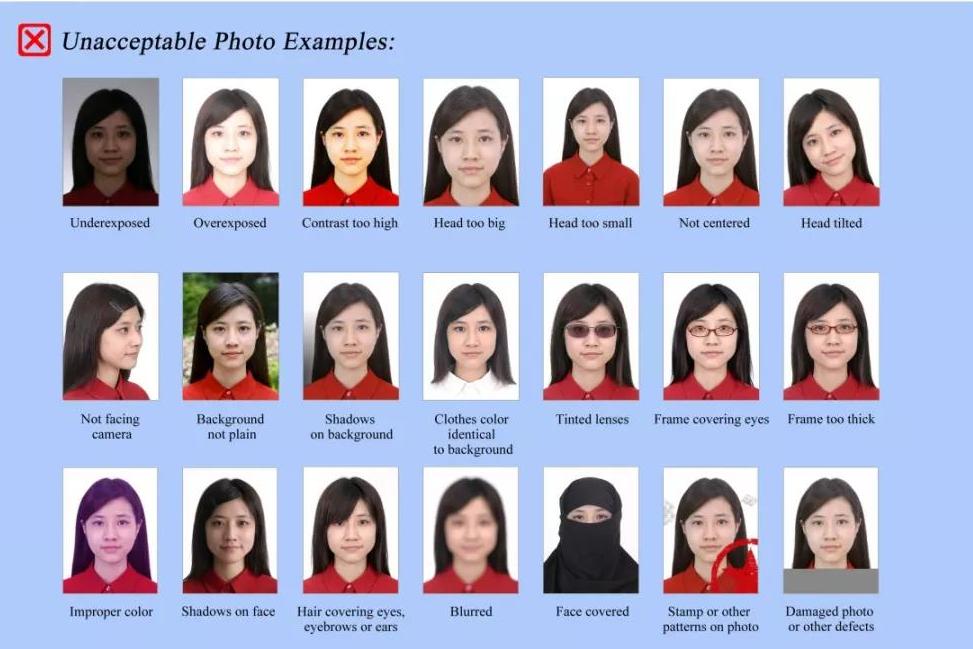 重壹出国:各国签证照片尺寸完全整理版,赶快一起来涨姿势吧