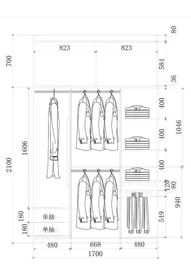 giessegi60张逆天版衣柜布局尺寸图真是实用到家了好用意大利家具