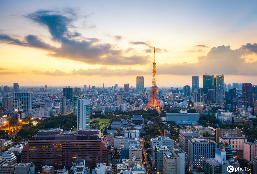 日本东京城市建筑风光 繁华都市之中享受片刻宁静