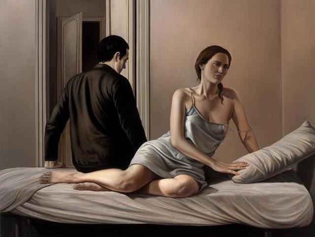 意大利艺术家超现实女体油画,细腻而丰满