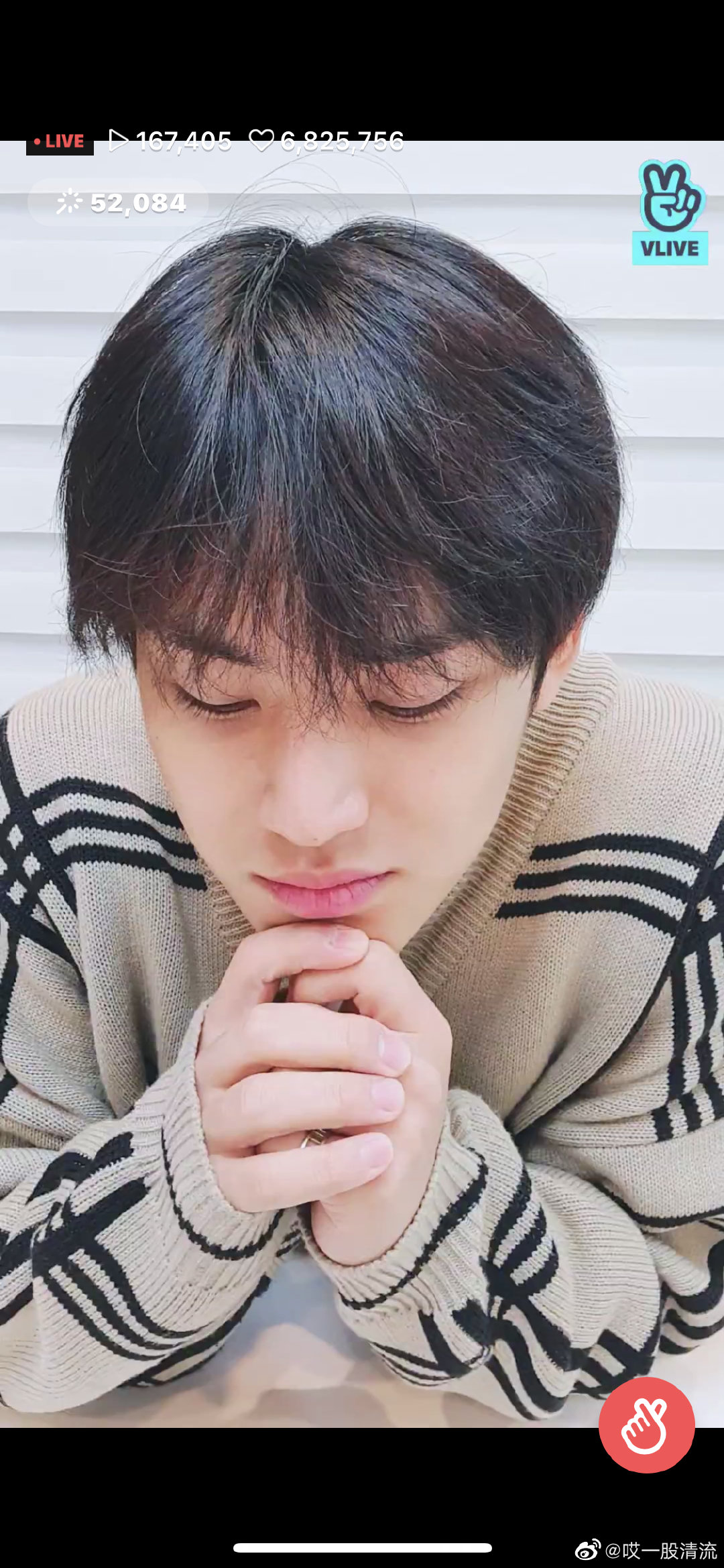 以素颜状态直播的seventeen金珉奎,帅到令人窒息!