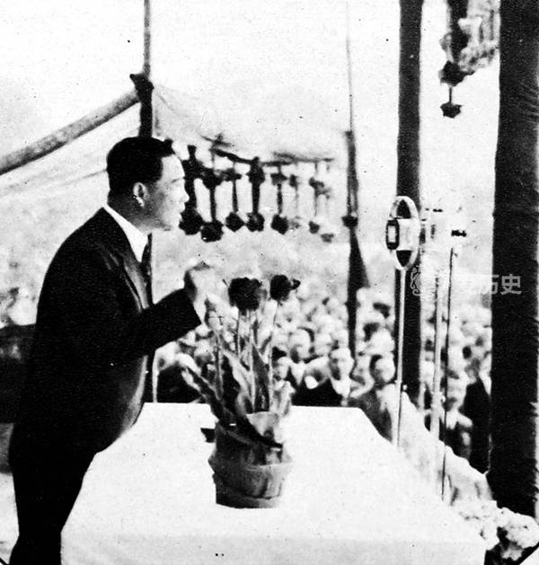 原创老照片1940年叛国后的汪精卫与各地汉奸沆瀣一气全是民族罪人