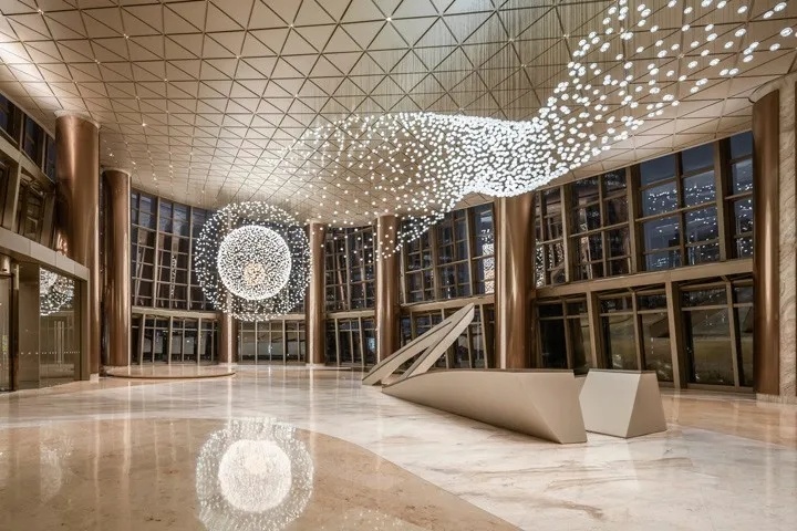 忠旺集团北京总部写字楼大堂设计gensler