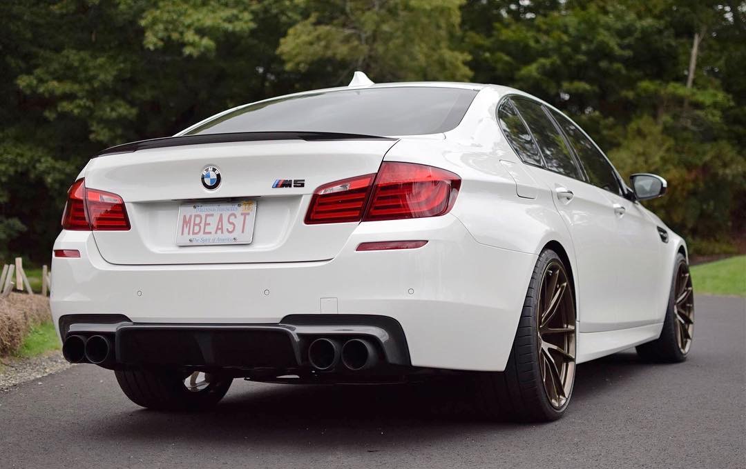 宝马m5f10改装hre顶级定制锻造轮毂