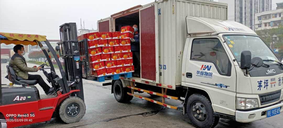 助力果农增收 湖北交通物流助力秭归脐橙销售_运输车