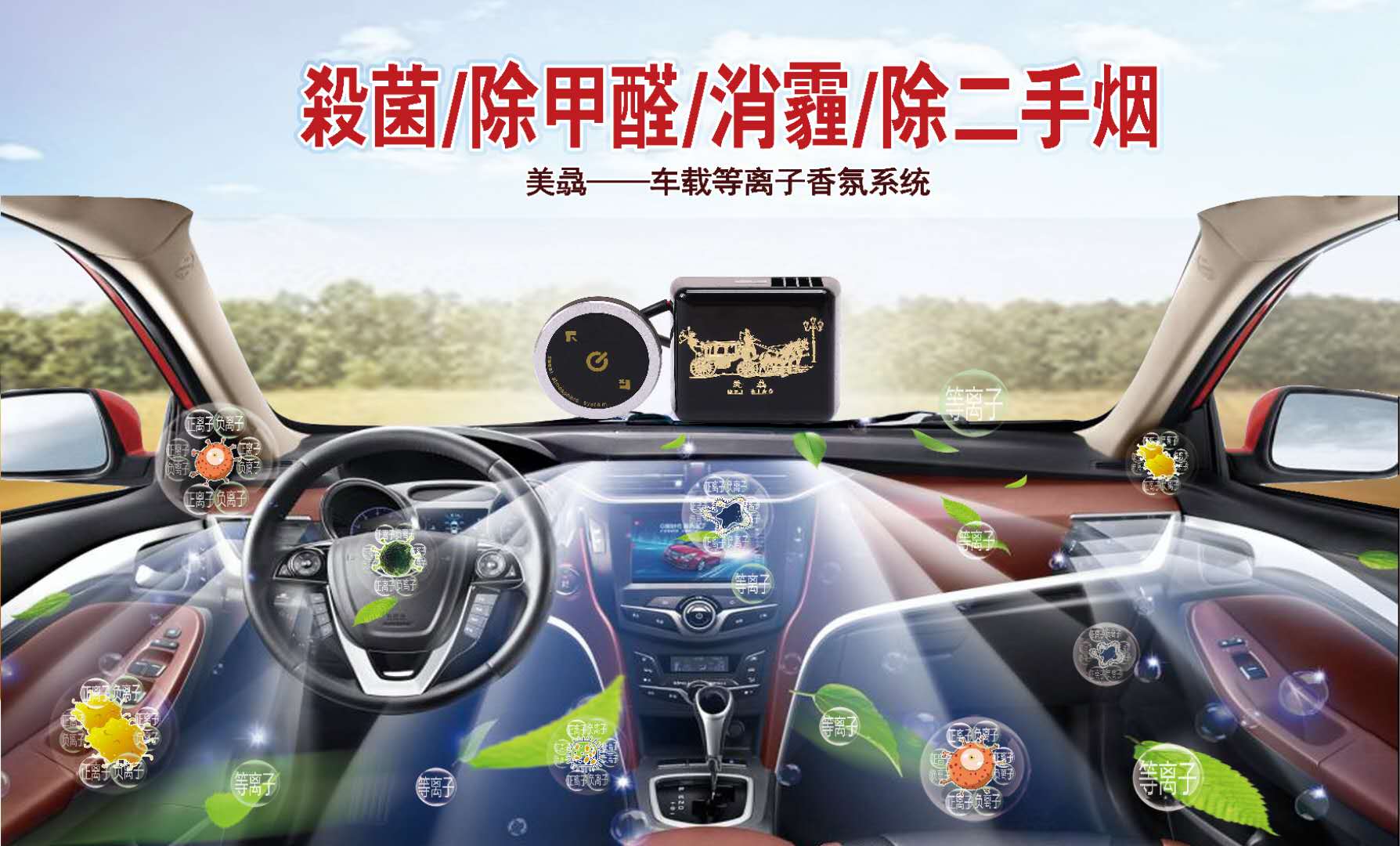 美骉车载等离子香氛系统产品特点