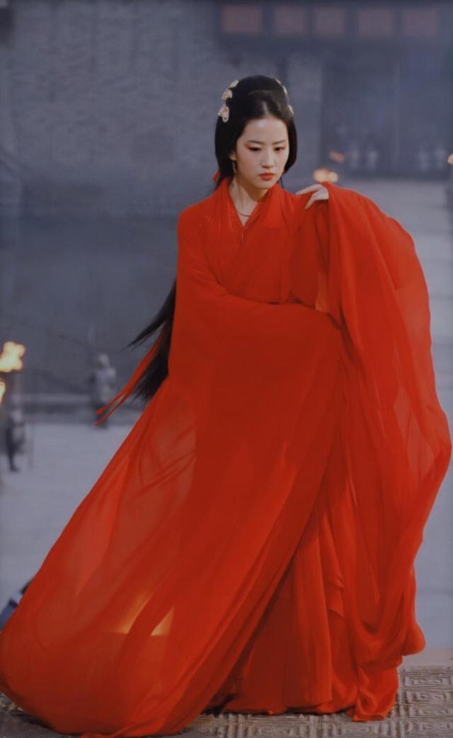 刘亦菲红衣古装图片图片