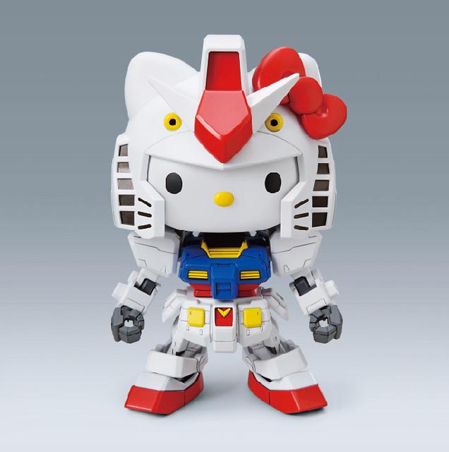 日本万代公司推出"hello kitty / rx-78-2高达"模型,在高达u.c.