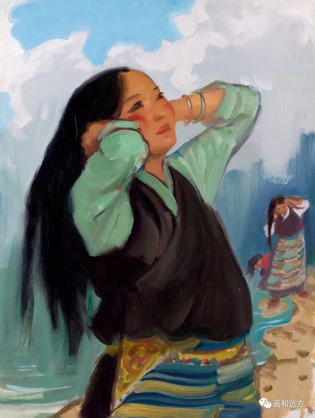 写生啦耐看感人一代大师董希文的风景与人物作品