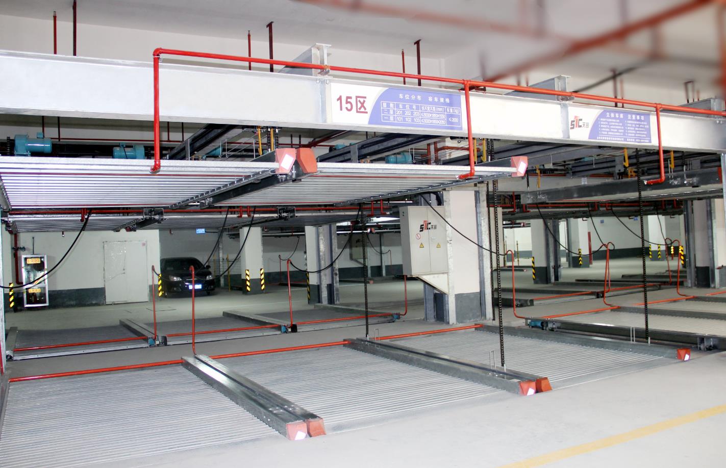 建造立体车库中所要注意的层高及高度