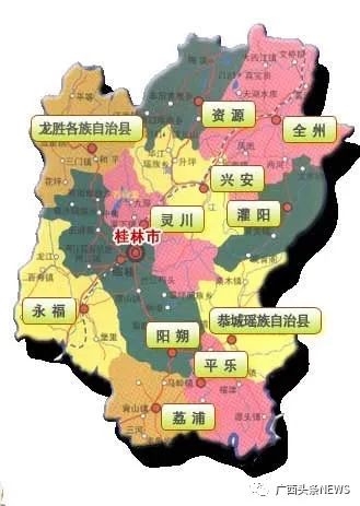 桂林市县(市)行政区划示意图 来源:桂林市政府网全州县素有广西北大门