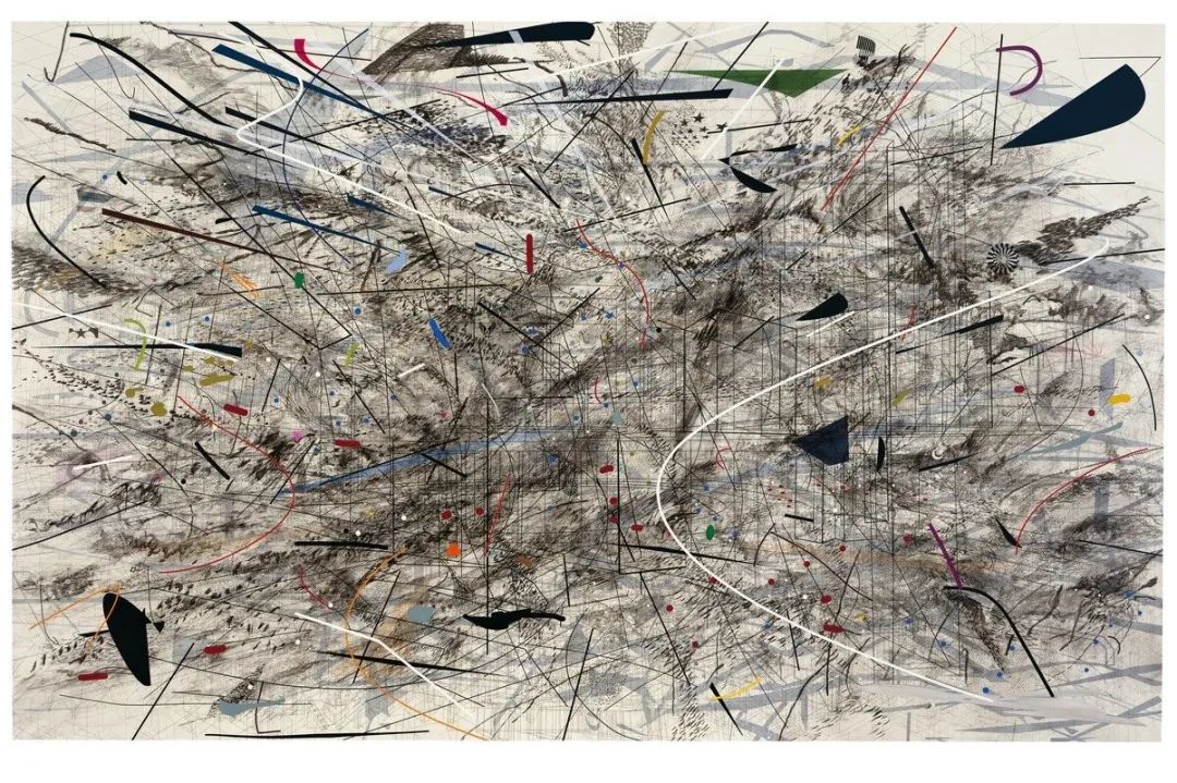 抽象油画的多层画juliemehretu