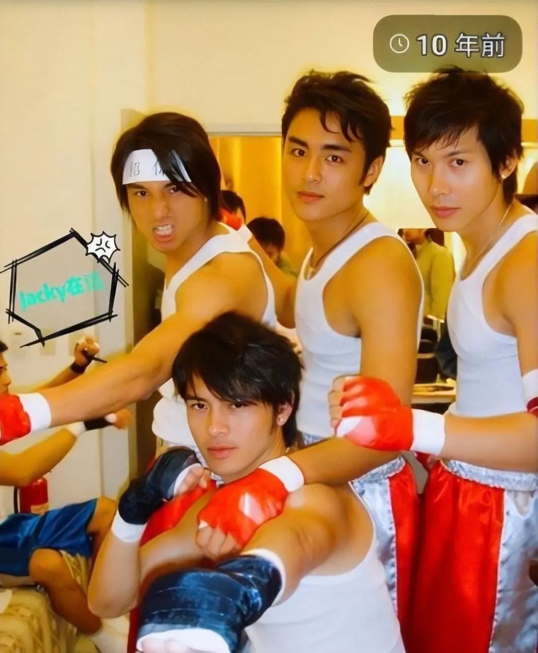 (跟188男团一个道理)组合成员由王绍伟,颜行书,明道,黄玉荣,祝钒刚