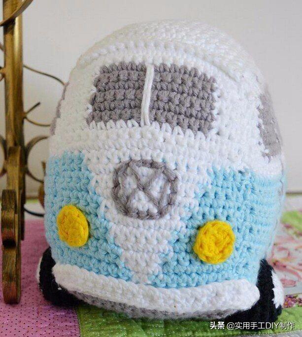 「针织作品」编织的各式各样的小汽车,家有男娃的家长看过来