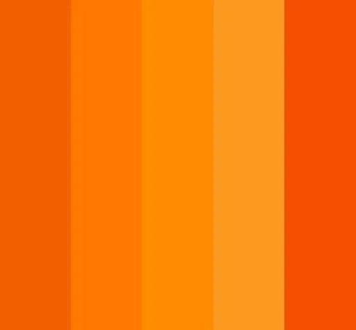 橙色分类及颜色示意图图片