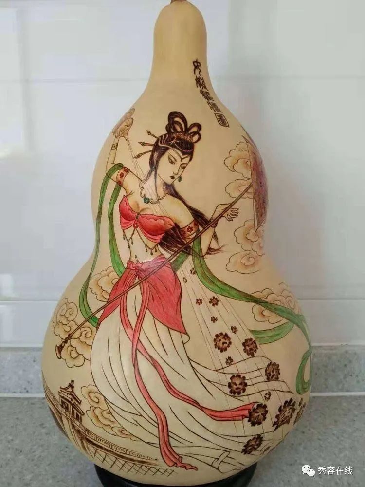 抗击疫情非遗同在忻州杨军的葫芦烙画作品