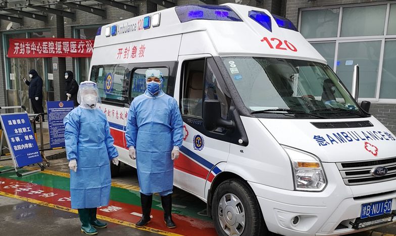 河南开封:风驰电掣履使命_隔离