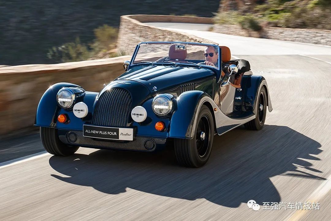 山路最酷复古敞篷玩具!摩根 plus four 带把儿攻山