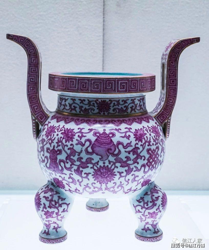 清乾隆胭脂红八宝纹鼎清光绪粉彩云蝠大盘清光绪百鹿尊清光绪粉彩九桃