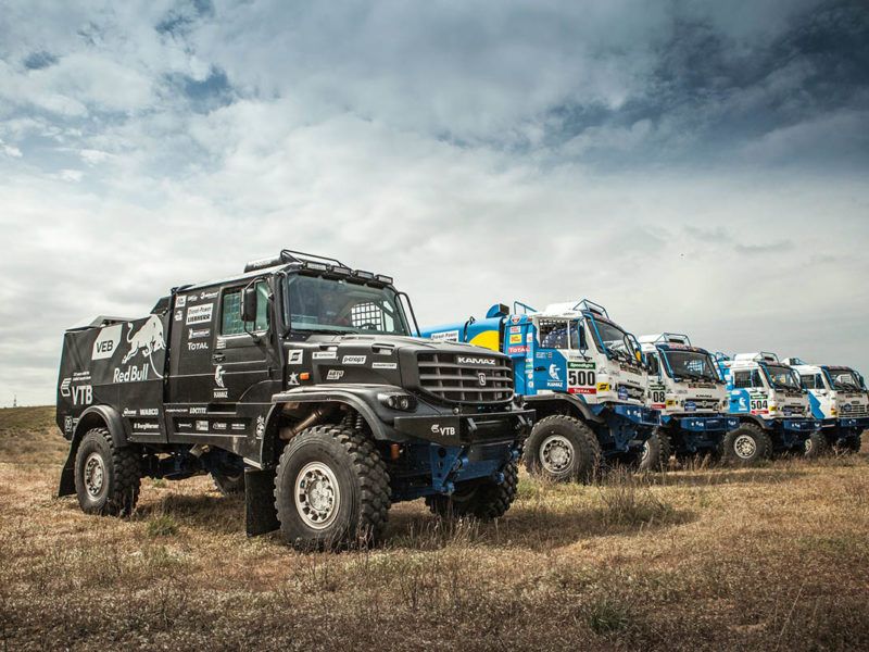 【卡车】被人遗忘的长头kamaz拉力赛车