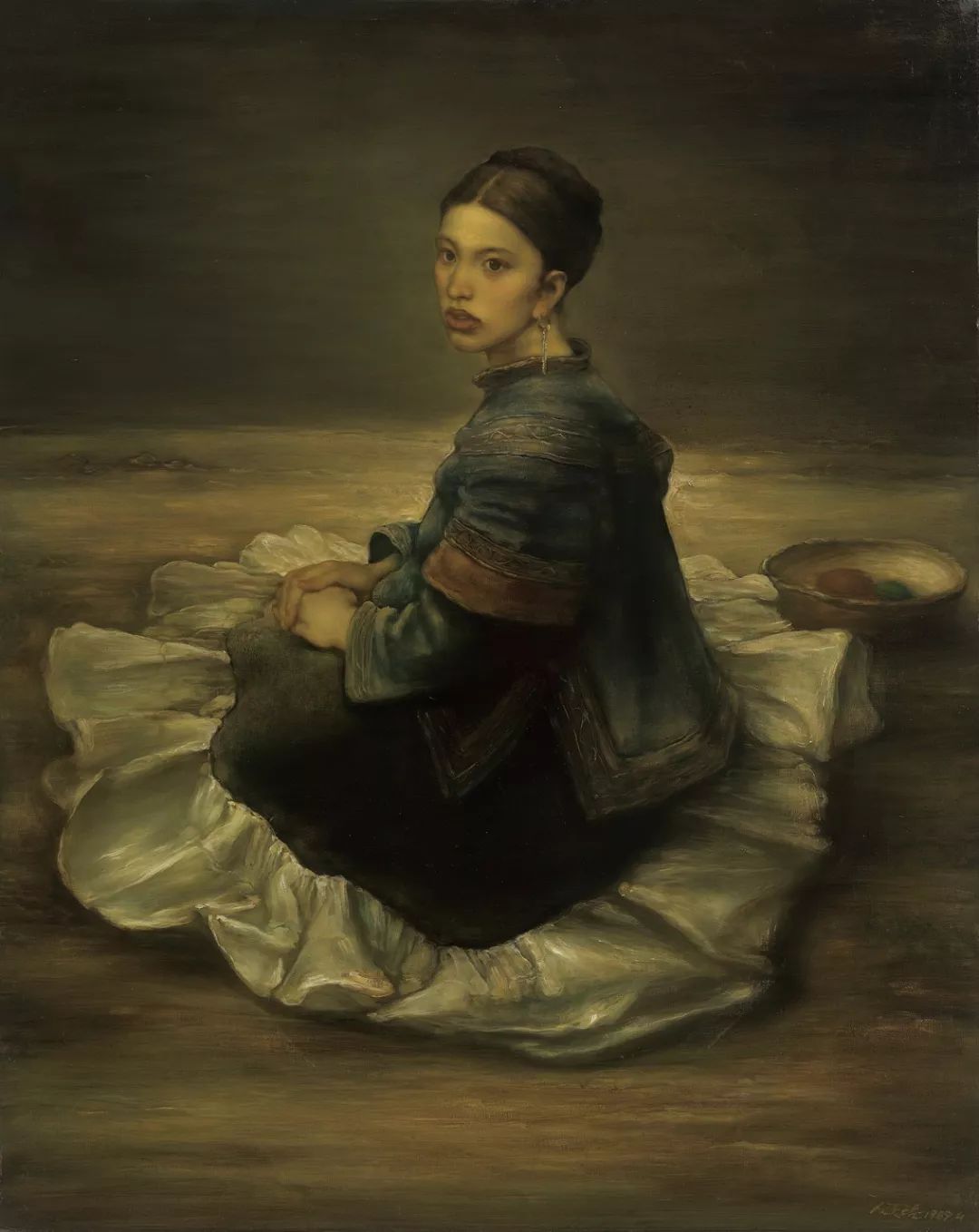 4 -静思 2020年2020年斜躺的姑娘油画新作- 3 -天使2020年速写新作