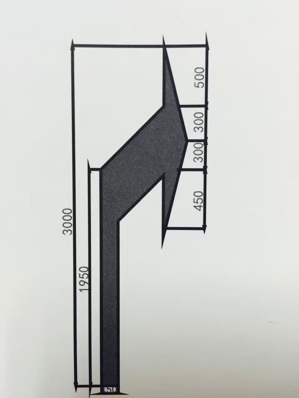 3米标线箭头尺寸画法图片