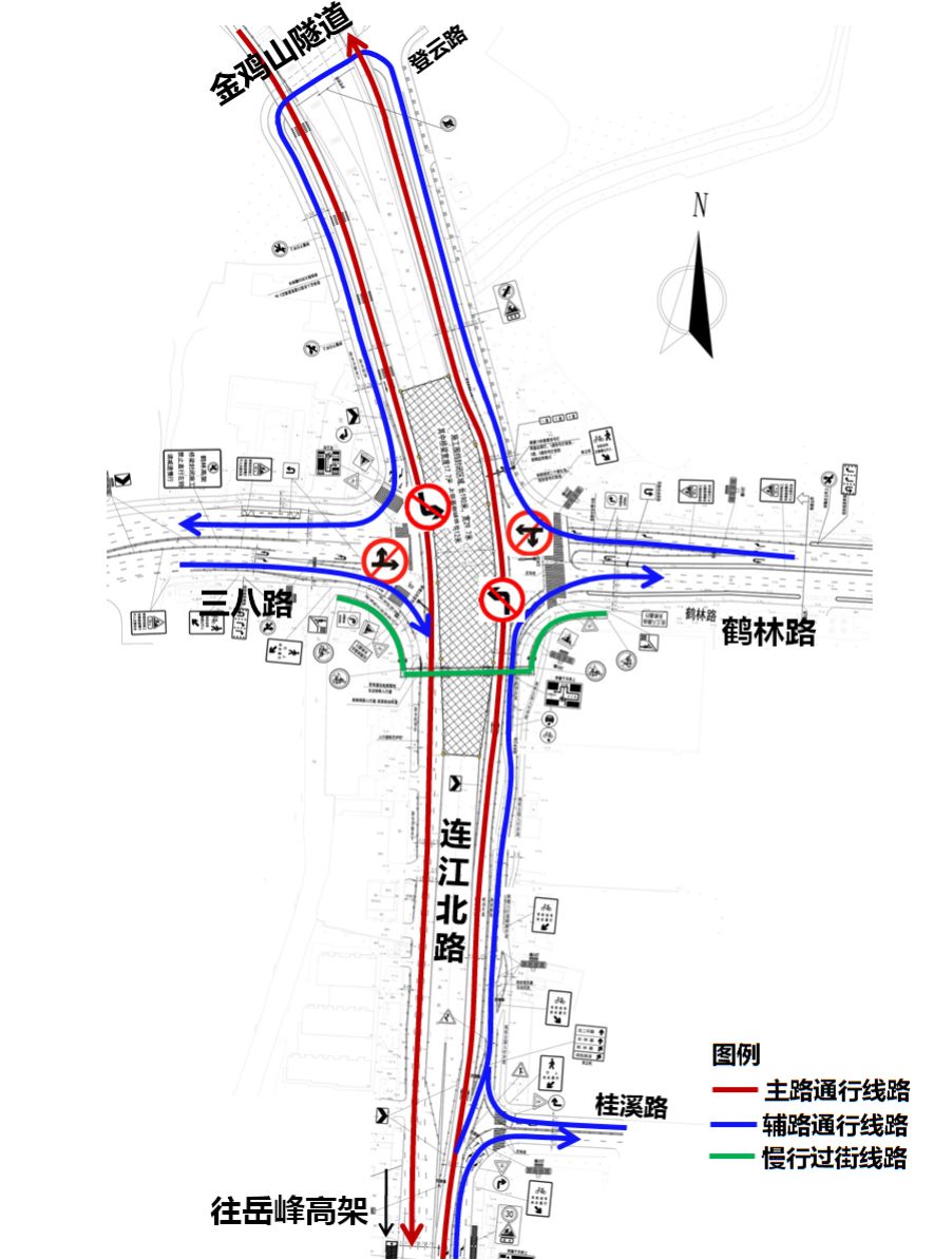 交通组织流线图图片