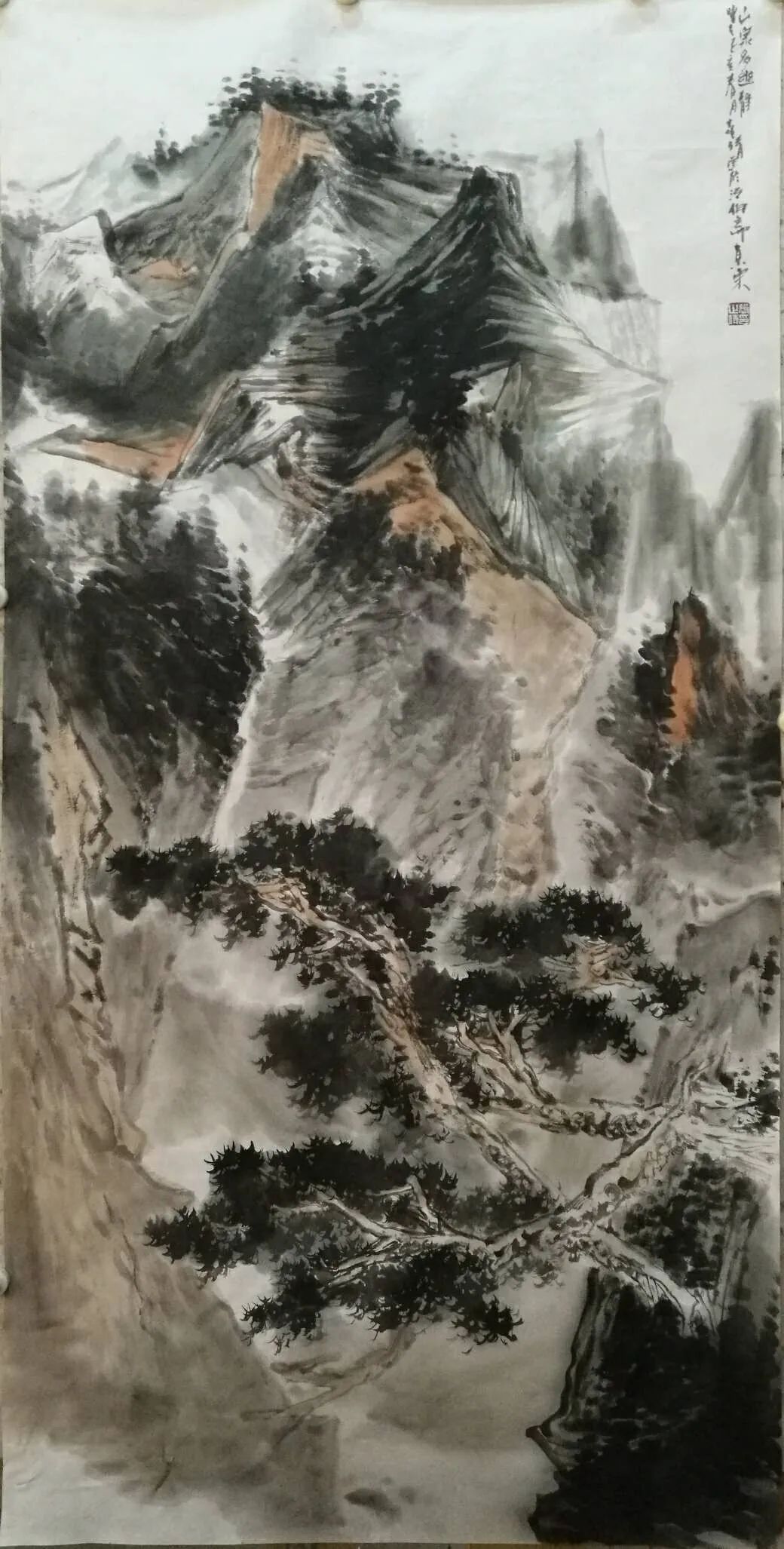 张世靖作品欣赏北京凤凰岭美术馆韩囯栋指墨画高研班画家北京凤凰岭
