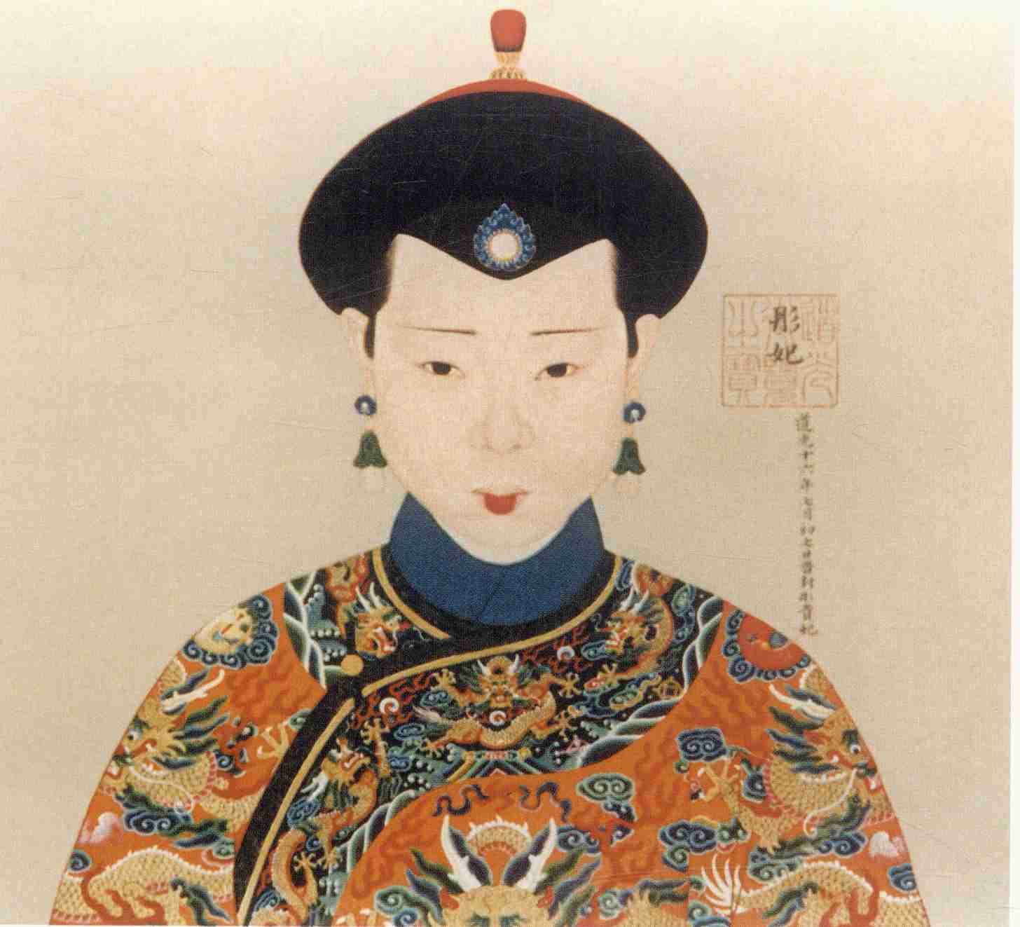 她14岁嫁50岁天子,生下三位公主,画像成镇馆之宝_舒穆禄