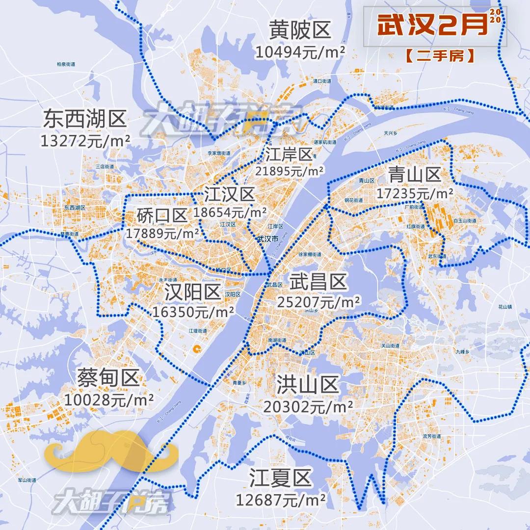武汉各区房价图图片