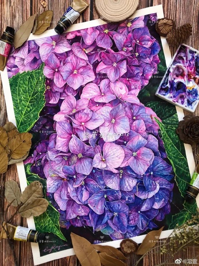 油性彩铅这样画,效果简直美炸!