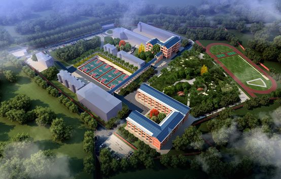 江背镇梅花中学朱桥小学合并提质改造建设项目,为九年一贯制学校,该