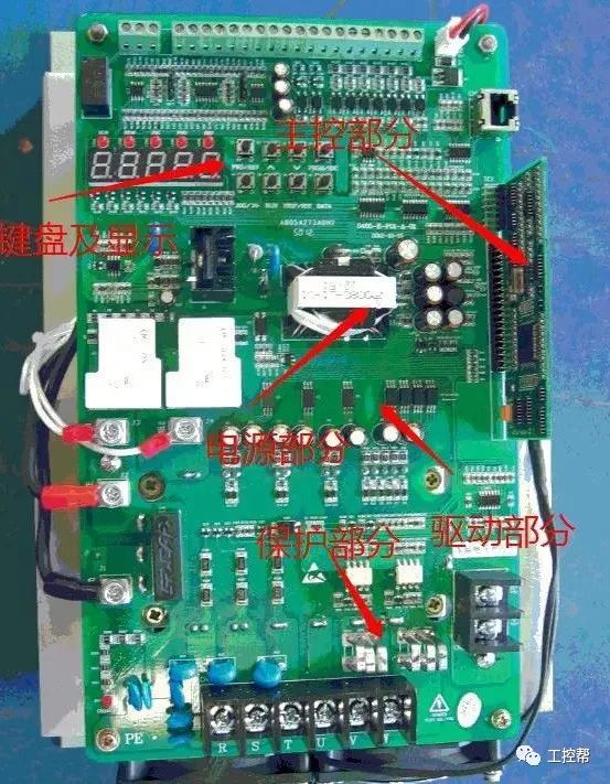 变频器内部元件实物图图片