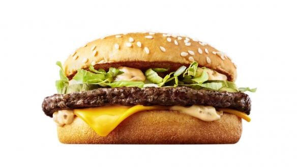 麦当劳推出加大巨无霸汉堡!四层肉饼热量卡路里爆表_mac
