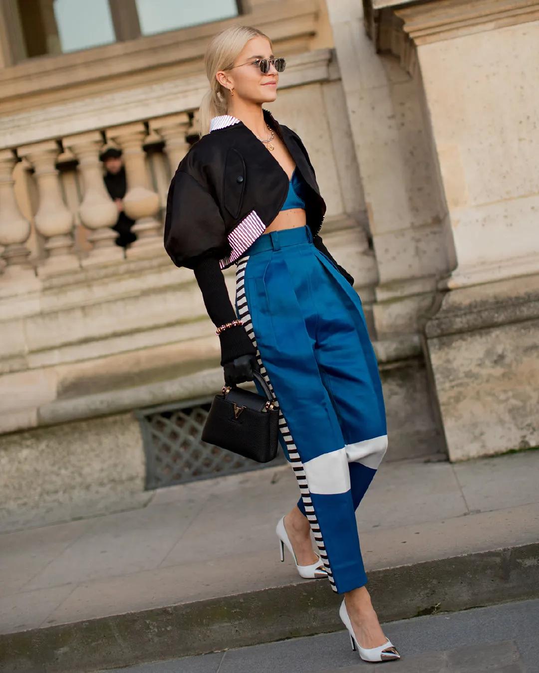 上衣短下装长时髦又显高