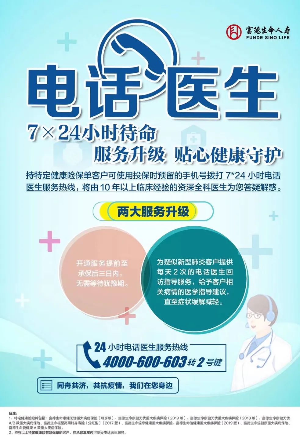 动态 ▏富德生命人寿增值服务——"7*24小时在线问诊"操作指南