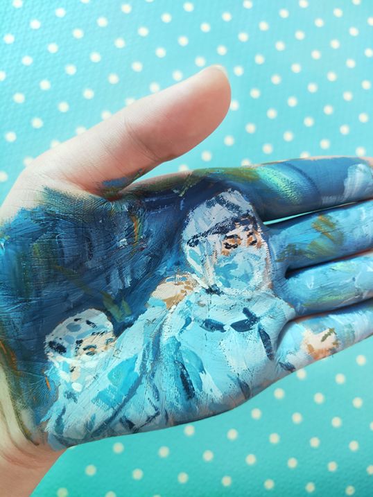 掌上世界绽放你不一样的美丽第三届手掌彩绘比赛