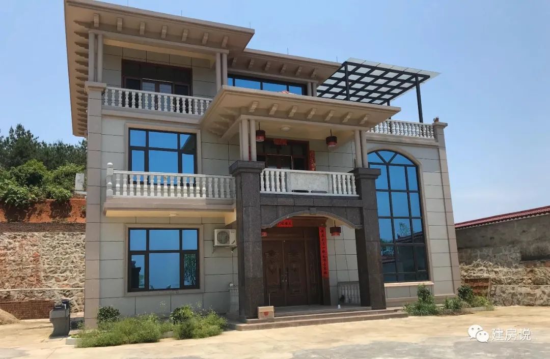 有全套施工建筑图纸:22栋农村别墅建成实景,让你眼睛过把瘾,建房说