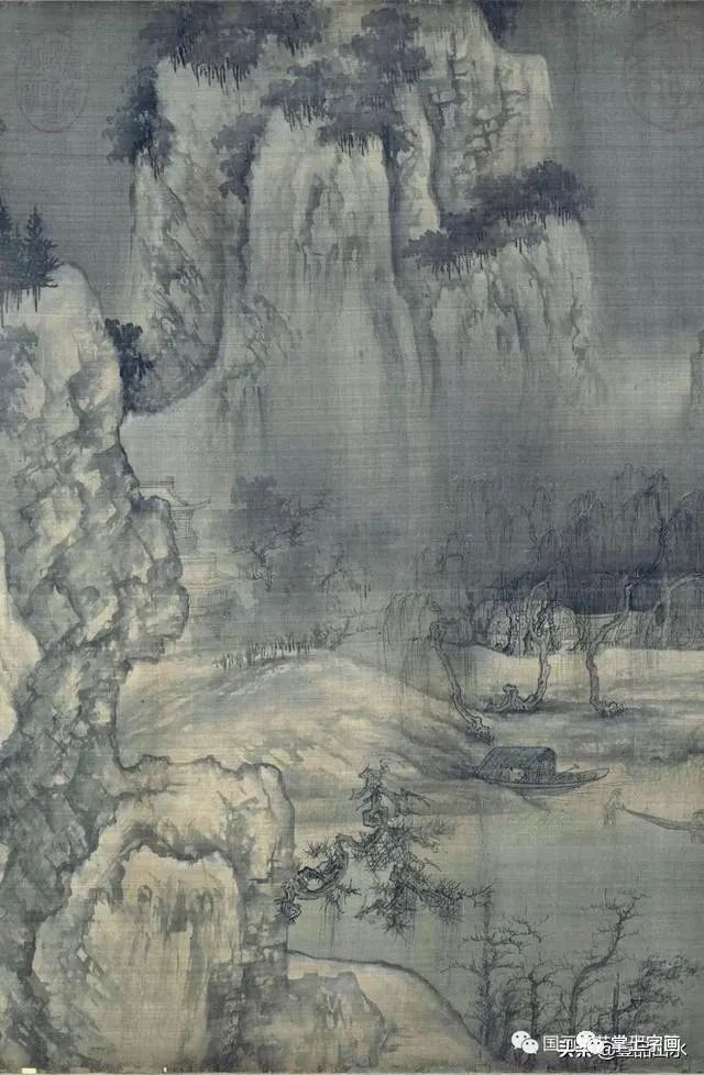 宋 王诜《渔村小雪图卷》高清鉴赏