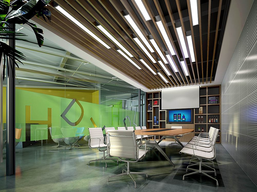 这类吊顶通常用于过道,也被用于开放式办公室天花板和员工活动区域.