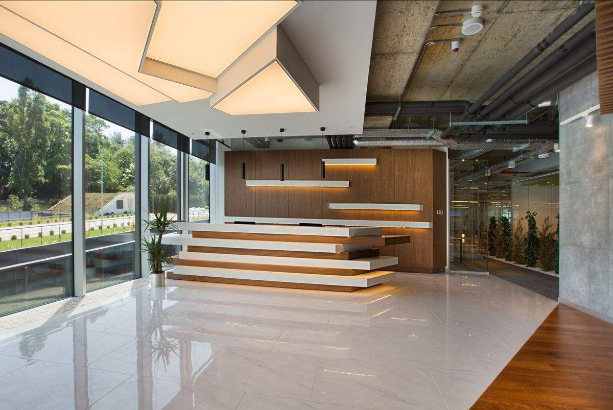 高逼格的办公室前台设计都有这些装修的小窍门