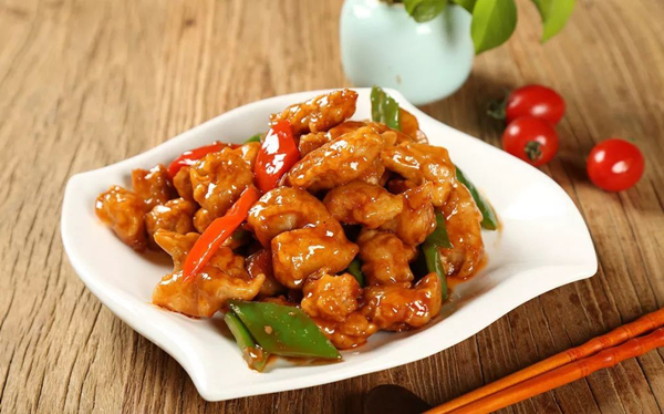 风苼食堂|东北溜肉段_尖椒