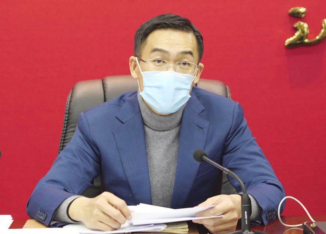 县领导肖力,柏遵国参加会议.