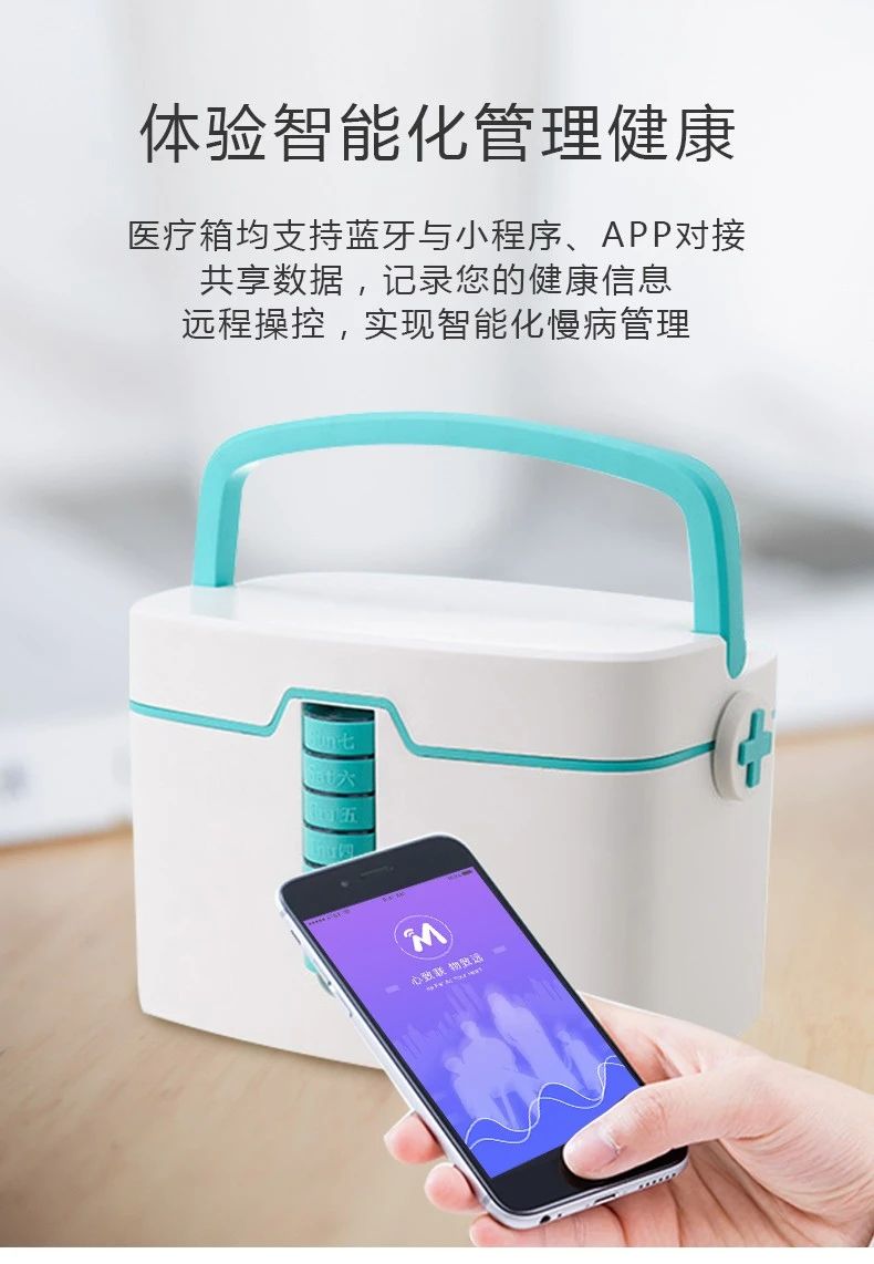 辅助分级诊疗及慢病管理部分配置(以实物为准)家庭智能医药箱心致远