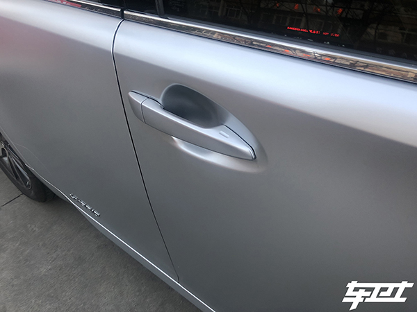 雷克萨斯es300h电光太空银改色膜案例