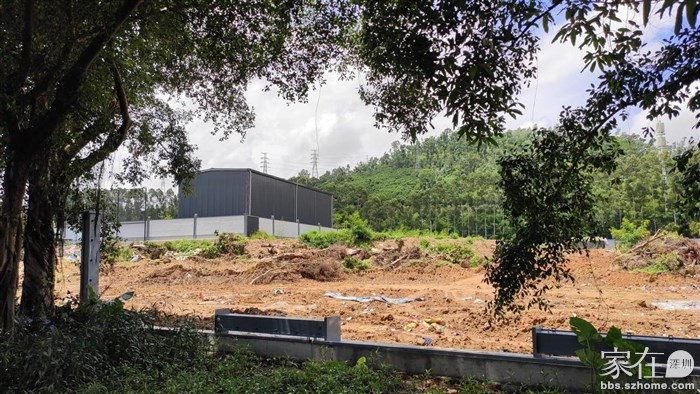 (2019年8月现场图)越秀地产深圳首个项目宝安尖岗山土地宗地情况宗地
