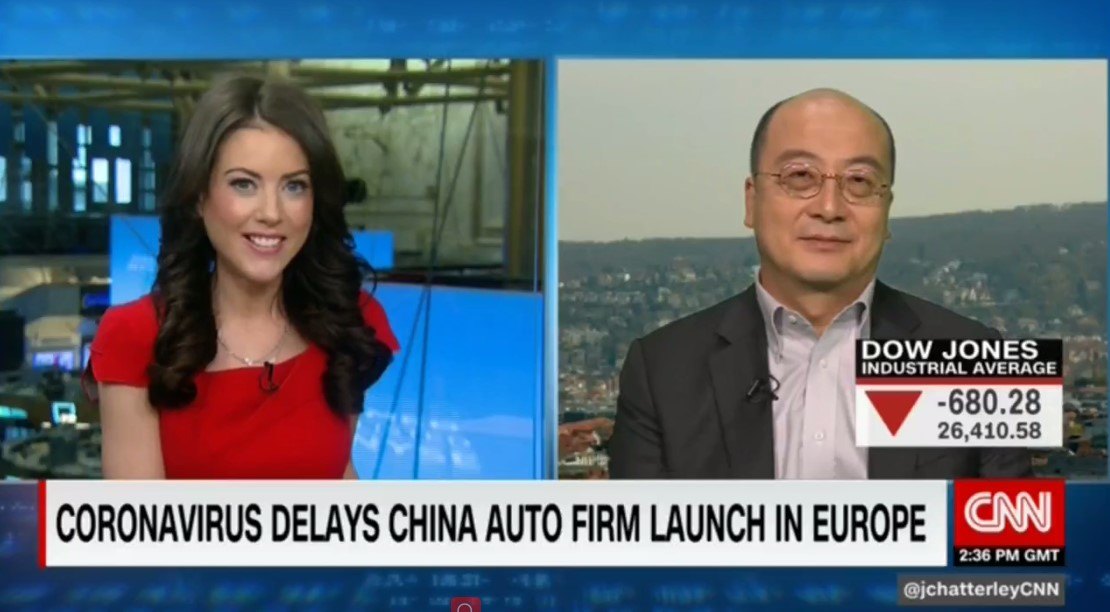 爱驰u5从斯图加特登录欧洲惊动cnn还和付强连了个线