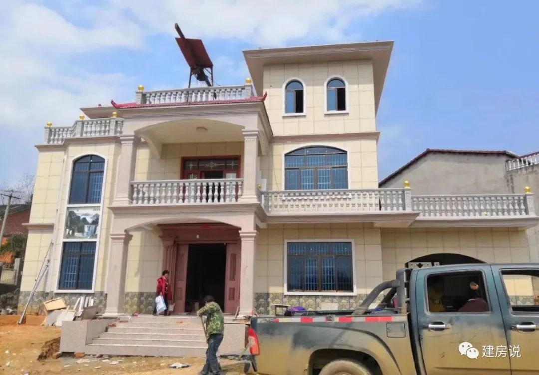 有全套施工建筑图纸:22栋农村别墅建成实景,让你眼睛过把瘾,建房说